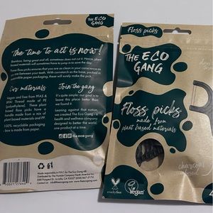 Eco gang charcoal flossers x 3